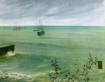  verde Pintura - Sinfonía en gris y verde El océano James Abbott McNeill Whistler